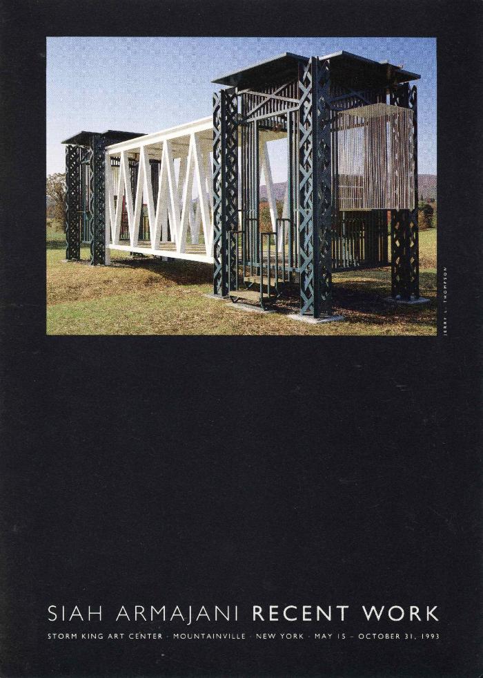 Siah Armajani: Recent Work, May 15 - October 31, 1993, exhibition catalogue