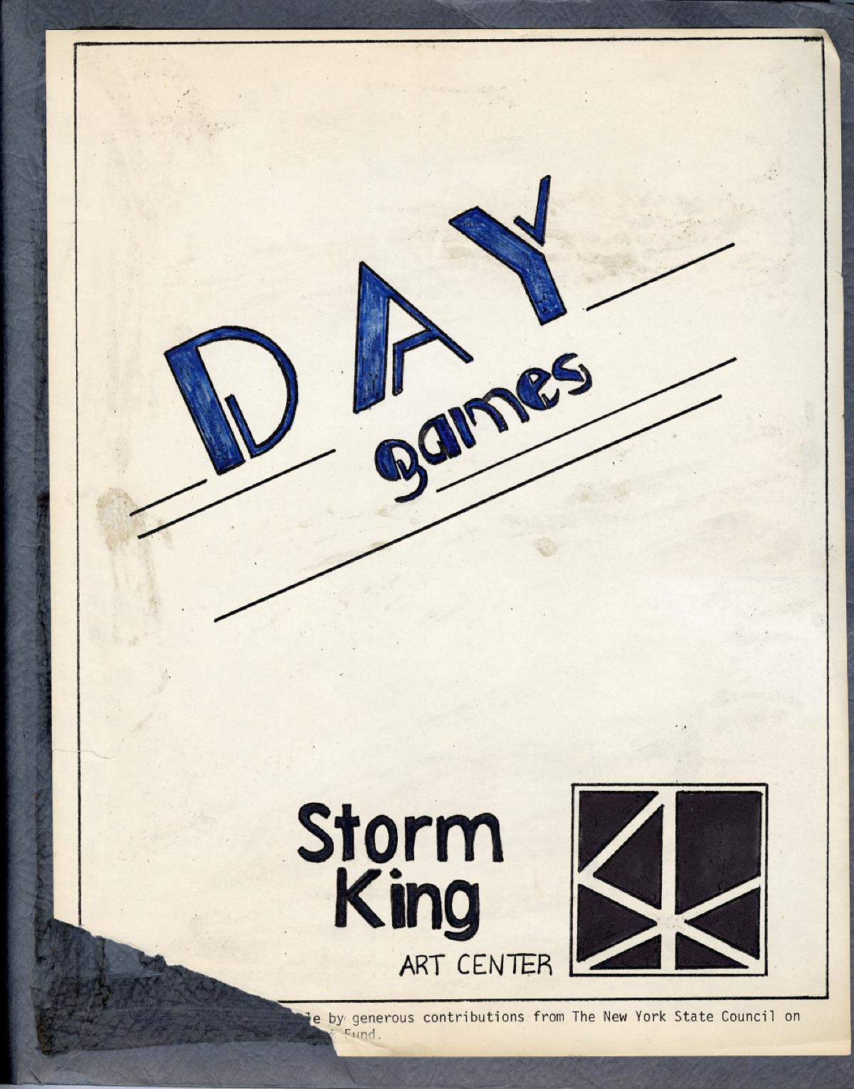 Day Games at Storm King Art Center (cover), 1984