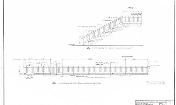 Railing Elevations - Basement Sunken Terrace