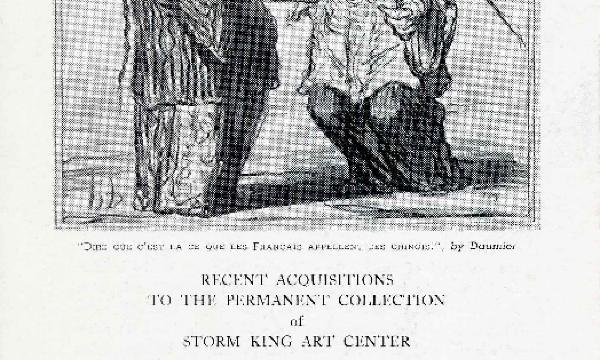 <em>Recent Acquisitions to the Permanent Collection of Storm King Art Center</em>, October 8-November 26, 1961, exhibition catalogue