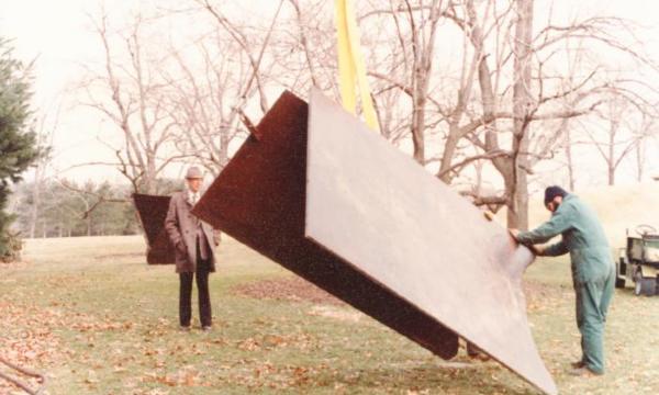 Anthony Caro, <em>Hog Flat</em>, 1974 (installation view, March 1981) 