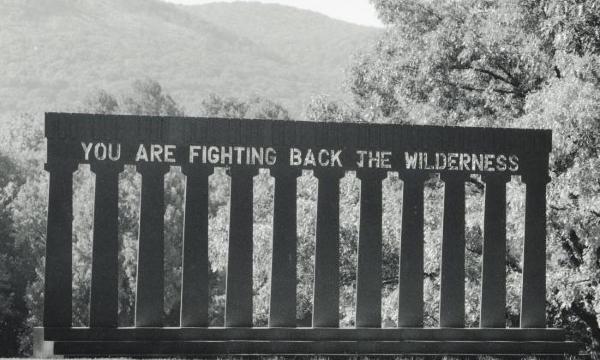 Lauren Ewing, <em>The Wilderness Screen</em>, 1985 (installation view, 1991)