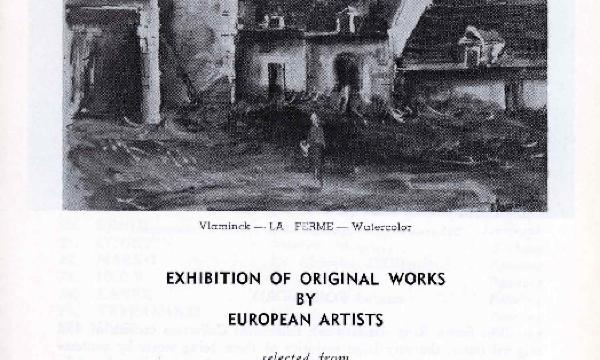 Exhibition of Original Works by European Artists, September 5-October 31, 1965, exhibition brochure