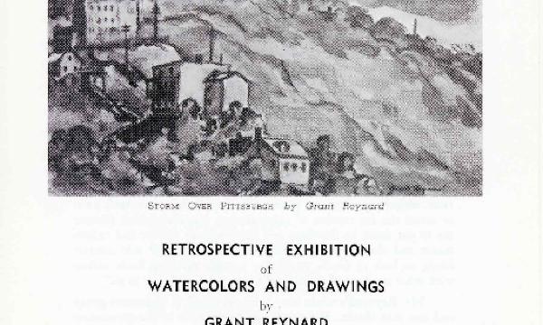 Retrospective Exhibition of Watercolors and Drawings by Grant Reynard, September 1-November 3, 1963, exhibition brochure