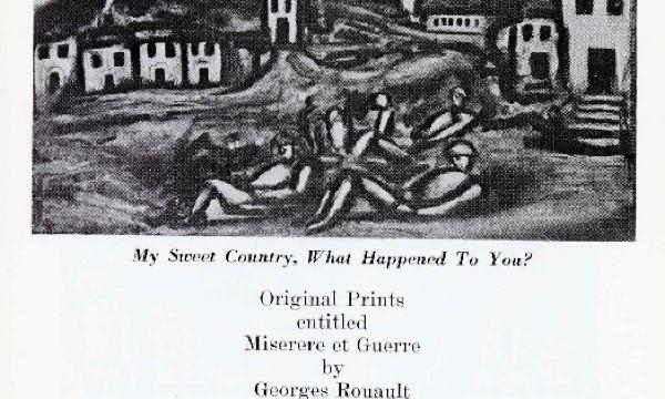 Original Prints entitled “Miserere et Guerre” by George Rouault, July 1 – August 30, 1967, exhibition brochure 