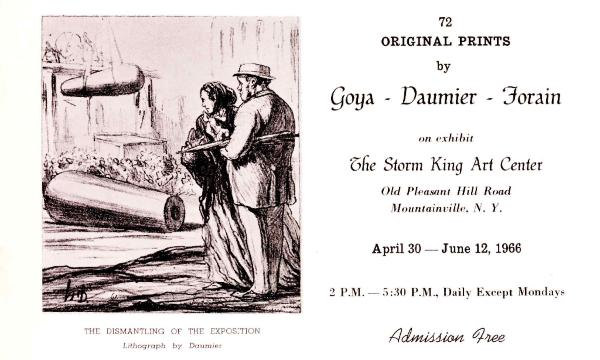 72 Original Prints by Goya – Daumier – Forain, April 30-June 12, 1966, exhibition brochure