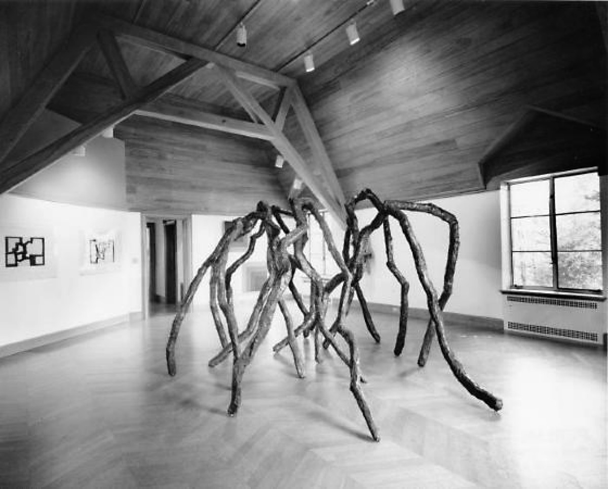 <em>Selections from the Storm King Art Center Collection&nbsp;</em>(installation view, 1974)<br />
Rosemarie Castoro, <em>Crunch</em>, 1974