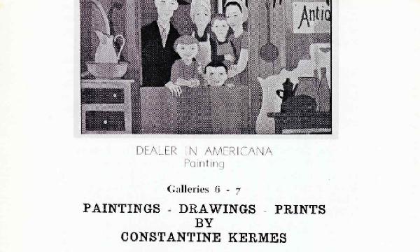 Paintings-Drawings-Prints by Constantine Kermes, September 27-October 30, 1966, exhibition brochure 