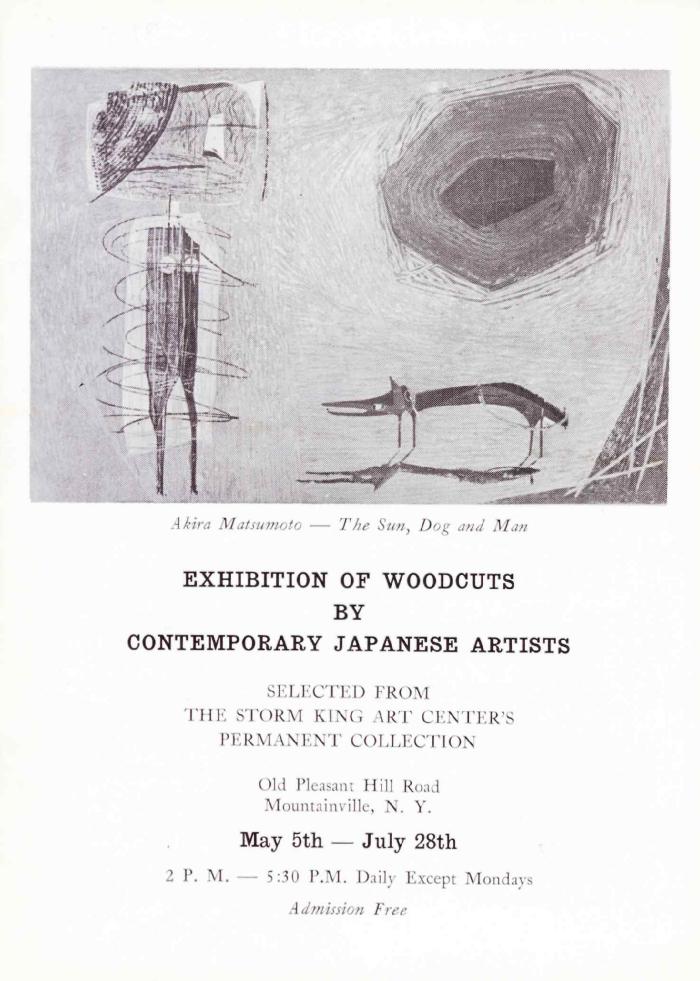 Woodcuts by Contemporary Japanese Artists, May 5-July 28, 1966, exhibition brochure 