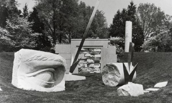 Anne and Patrick Poirier, Fall of the Giants, 1988–89 (installation view, 1989)