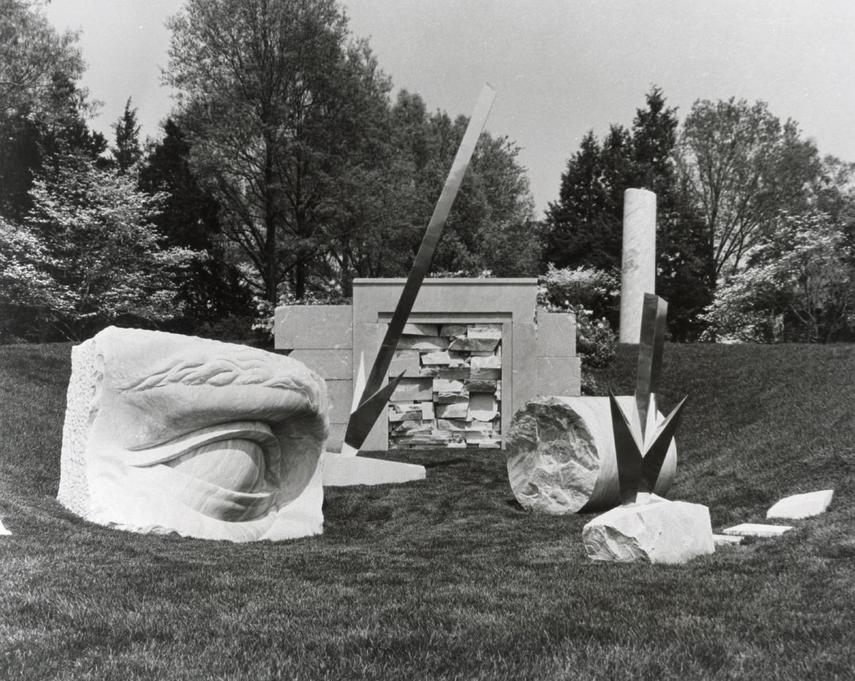 Anne and Patrick Poirier, Fall of the Giants, 1988–89 (installation view, 1989)