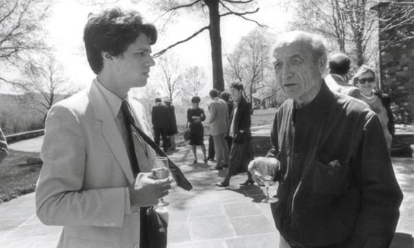 John Stern and Isamu Noguchi at Storm King Art Center's 25th Anniversary, 1985