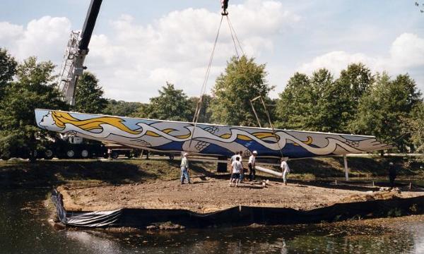 Roy Lichtenstein, <i>Mermaid, </i>1994 (installation view, 2001)