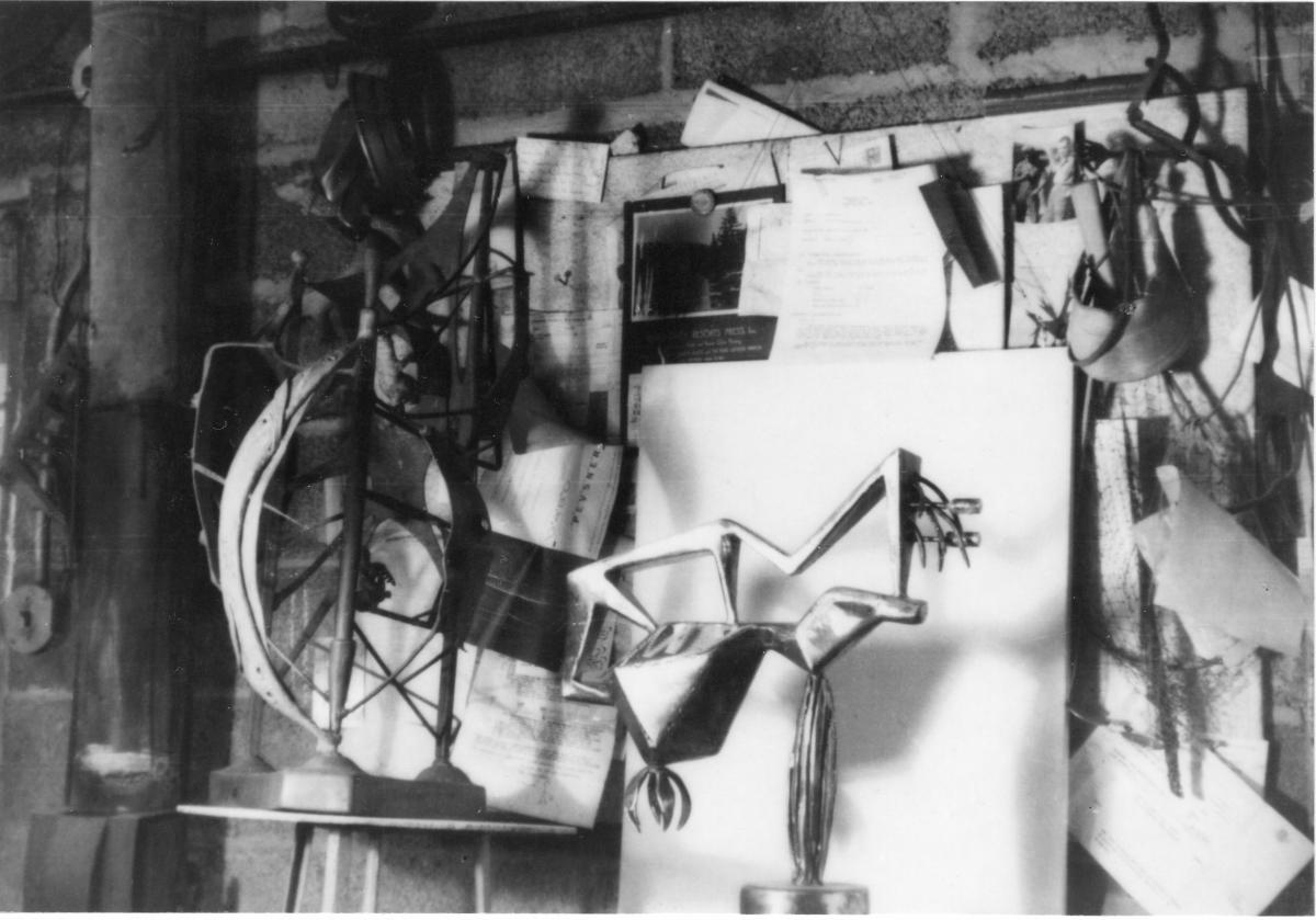 <em>Smith’s studio, Bolton Landing</em>, 1945