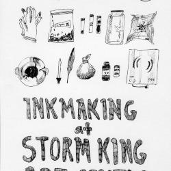 Jenny Hersh, <em>Ink Making at Storm King Art Center</em>, 2019