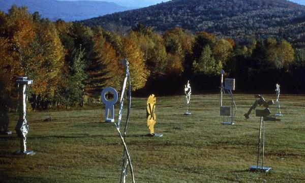 Sculpture group in the upper field of Smith&rsquo;s property at Bolton Landing, NY, c. 1967