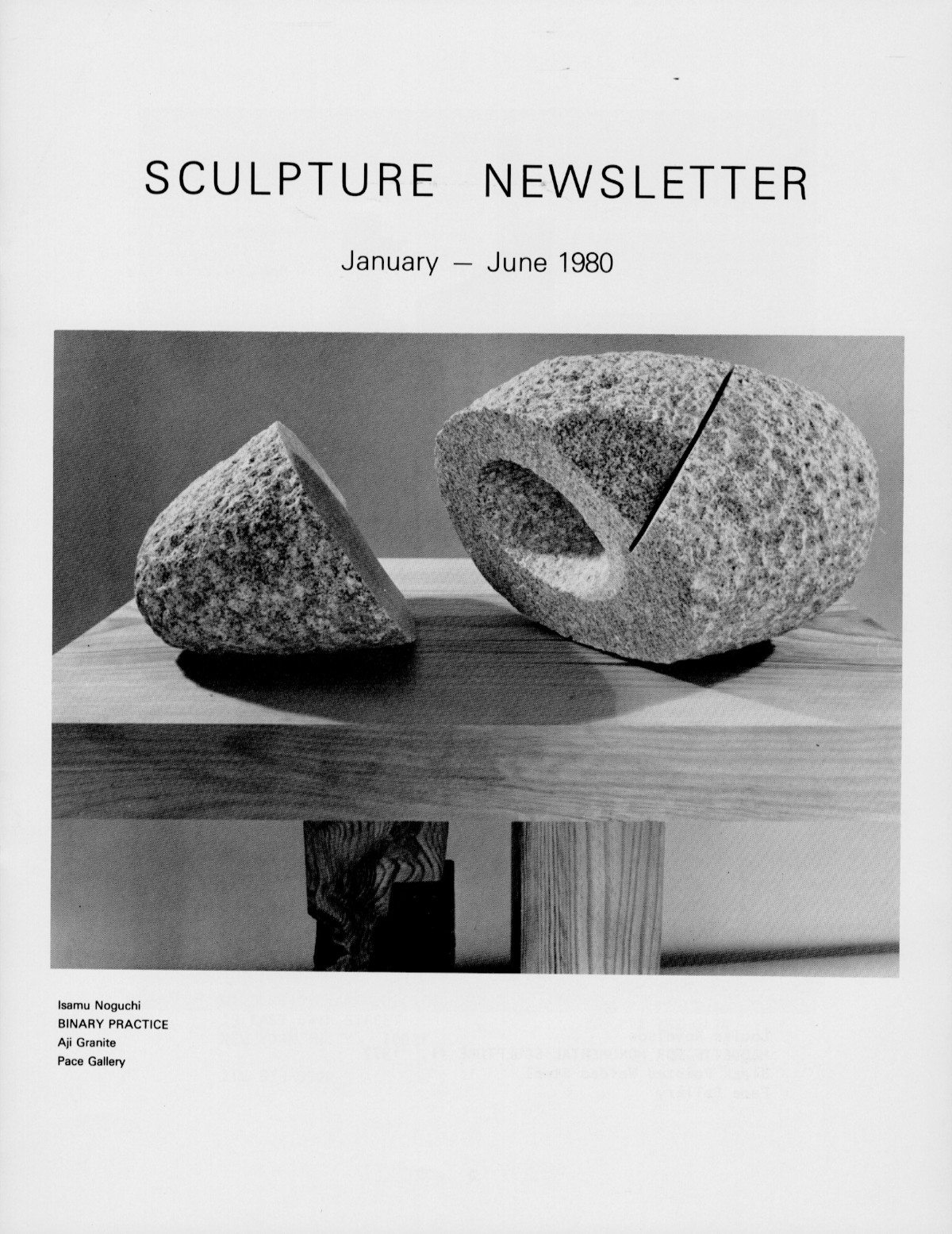 Storm King Art Center Newsletter, January - June 1980