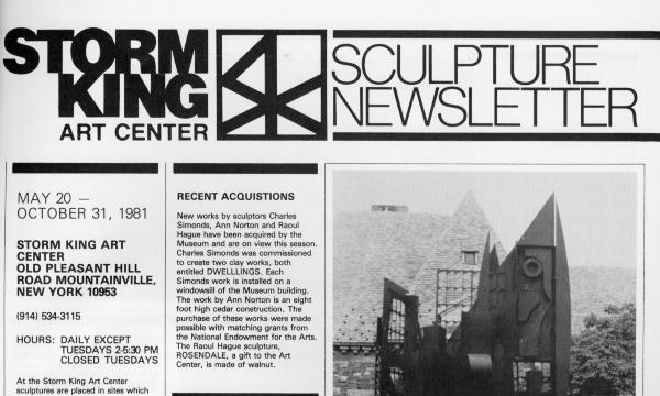 Storm King Art Center Newsletter, May - August 1981