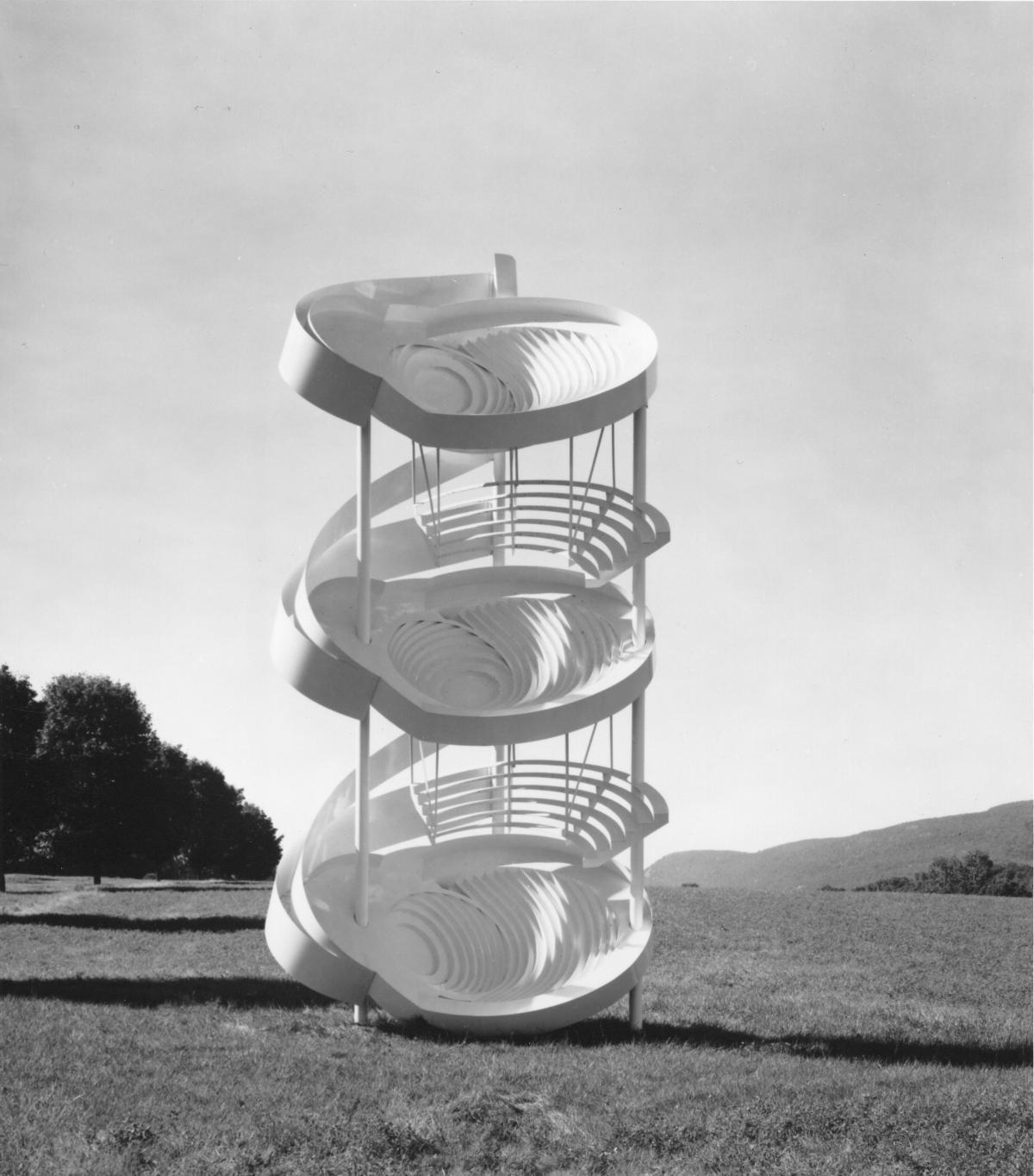 Alice Aycock, <i>Three-Fold Manifestation II</i>, 1987 (refabricated 2006), South Fields (installation view)