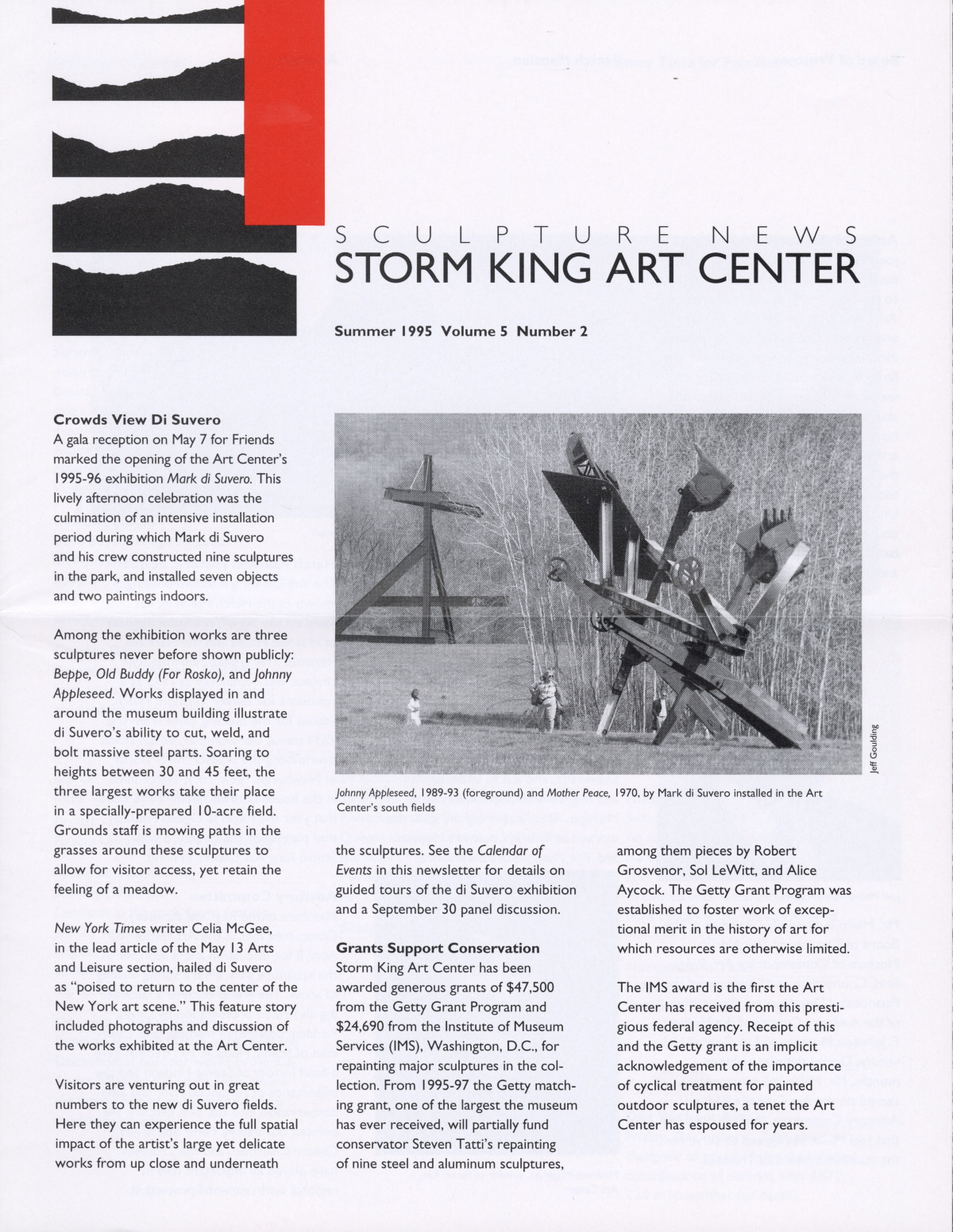 Storm King Art Center Newsletter, Summer 1995