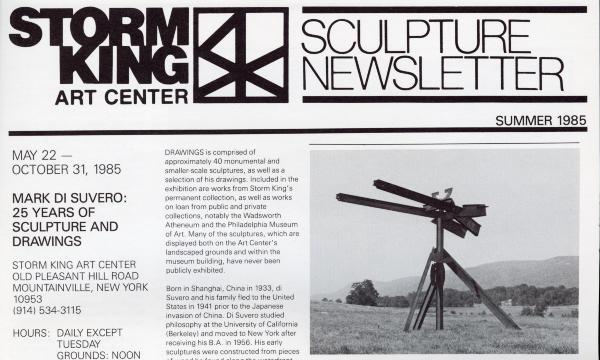 Storm King Art Center Newsletter, Summer 1985