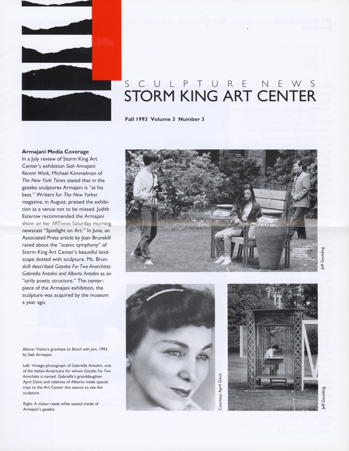 Storm King Art Center Newsletter, Fall 1993