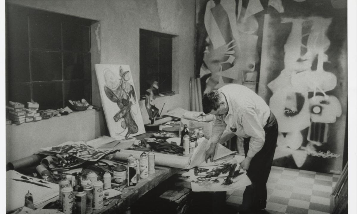 David in Painting Studio
