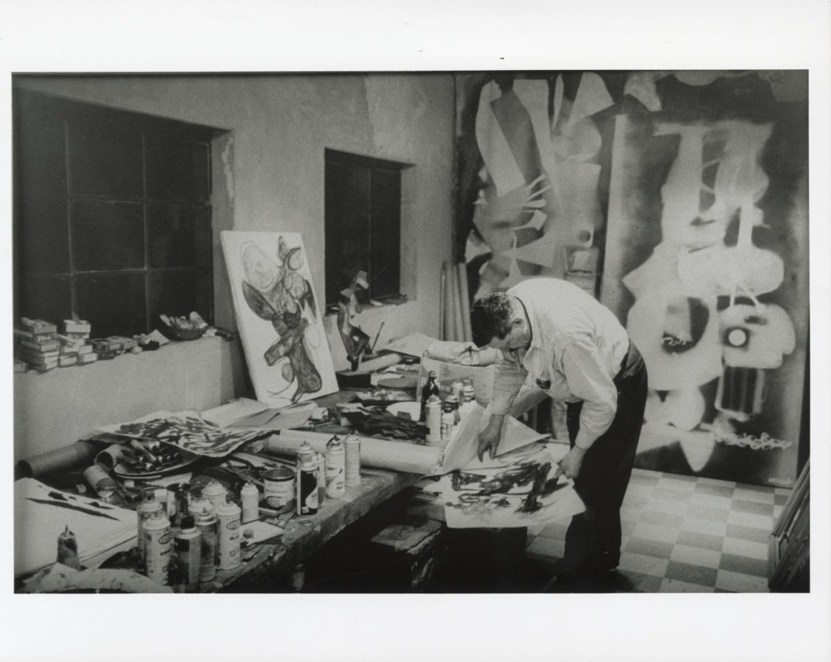 David in Painting Studio