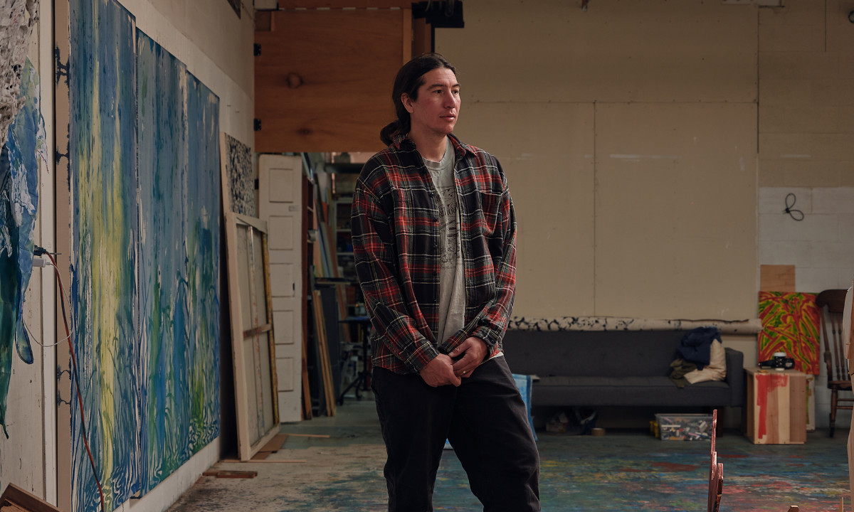 Saif Azzuz in the studio, 2025&nbsp;