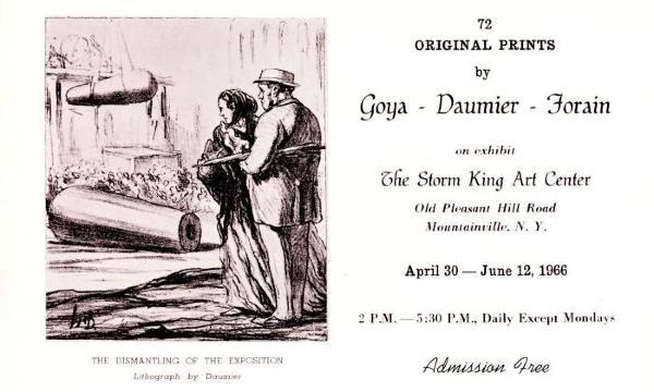 72 Original Prints by Goya – Daumier – Forain, April 30-June 12, 1966, catalogue cover