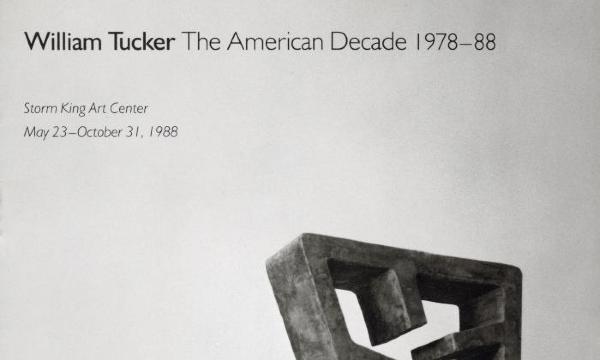 William Tucker: The American Decade 1978-88, May 23 - October 31, 1988, exhibition catalogue, cover