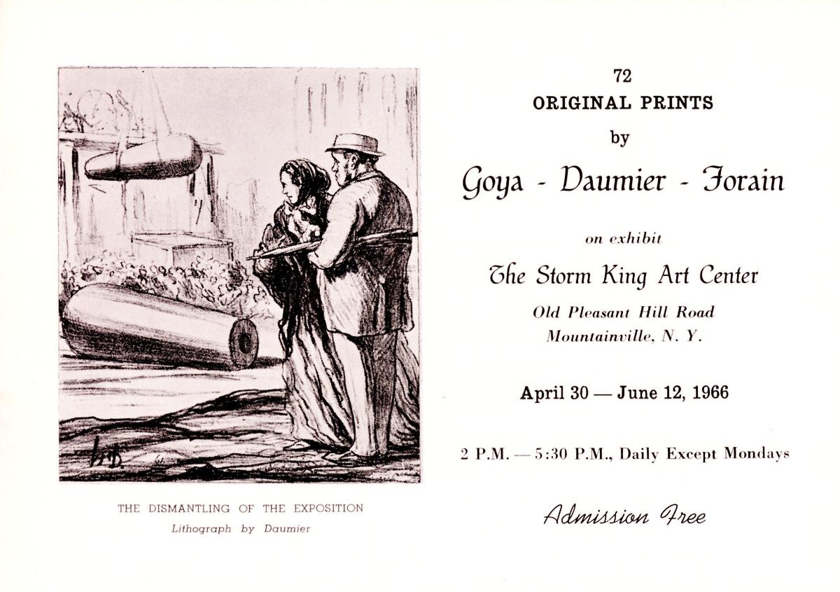 72 Original Prints by Goya – Daumier – Forain, April 30-June 12, 1966, catalogue cover