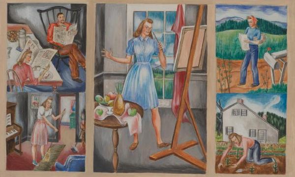 Dorothy Dehner, <em>My Life on the Farm</em>, 1942