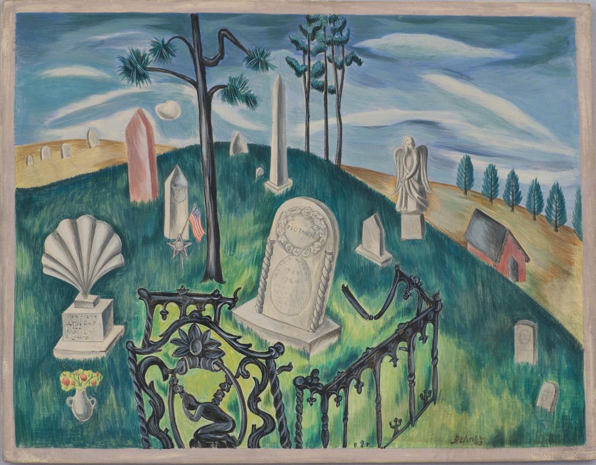 Dorothy Dehner, <em>Saratoga Burying Ground</em>, 1943