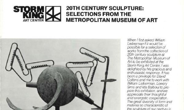 <em>Twentieth-Century Sculpture: Selections from the Metropolitan Museum of Art</em>, May 19 – October 31, 1984, exhibition cover