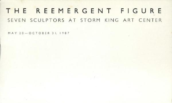 The Reemergent Figure: Seven Sculptors at Storm King Art Center, May 20 – October 31, 1987, exhibition catalogue, cover