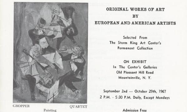 Original Works of Art by European and American Artists, September 2-October 29, 1967, brochure cover