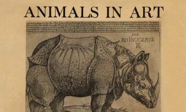 <em>Animals in Art</em>, July 5-August 30, 1964, exhibition poster