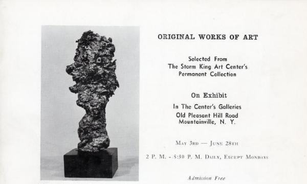 Original Works of Art Selected from the Storm King Art Center’s Permanent Collection, May 3-June 28, 1964, catalogue cover